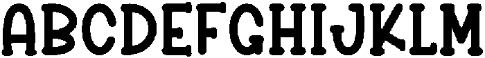 Thick Regular otf (400) Font UPPERCASE