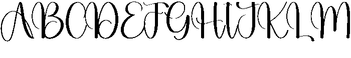 Thick Regular otf (400) Font UPPERCASE