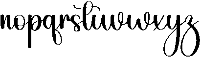 Thick Regular otf (400) Font LOWERCASE