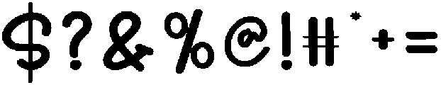 Thick Regular otf (400) Font OTHER CHARS