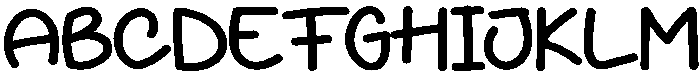 Thick Regular otf (400) Font UPPERCASE