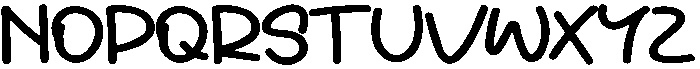 Thick Regular otf (400) Font UPPERCASE