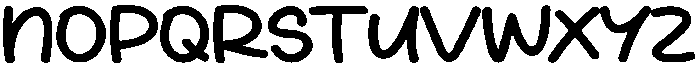 Thick Regular otf (400) Font LOWERCASE