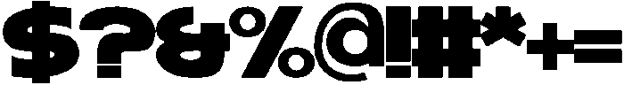 Thick Regular otf (400) Font OTHER CHARS
