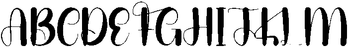 Thick Regular ttf (400) Font UPPERCASE