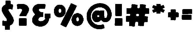 Thick Ring Regular otf (400) Font OTHER CHARS