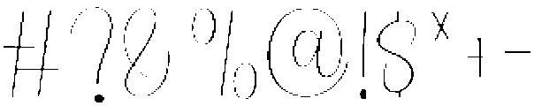 Thick Shadow Regular otf (400) Font OTHER CHARS