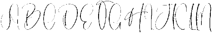 Thick Shadow Regular otf (400) Font UPPERCASE