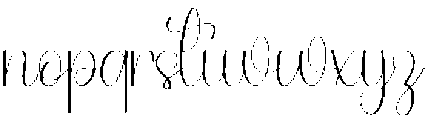 Thick Shadow Regular otf (400) Font LOWERCASE