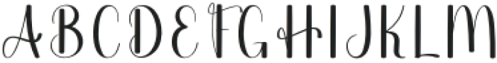 Thick Signature Regular otf (400) Font UPPERCASE
