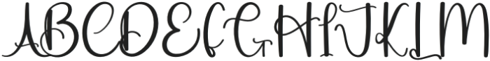 Thick  Thinghs Regular otf (100) Font UPPERCASE