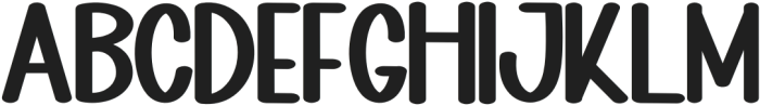 Thick Thock Regular otf (400) Font UPPERCASE