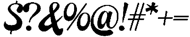 ThickDream otf (400) Font OTHER CHARS