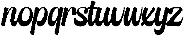 ThickDream otf (400) Font LOWERCASE