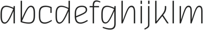 Thicker Extralight Upright otf (200) Font LOWERCASE