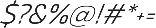 Thicker Light Italic otf (300) Font OTHER CHARS