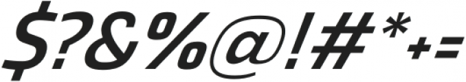 Thicker Medium Italic otf (500) Font OTHER CHARS