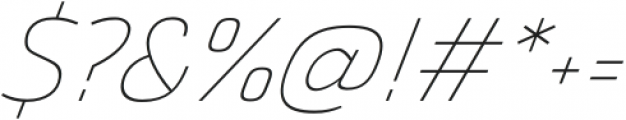 Thicker Thin Italic otf (100) Font OTHER CHARS