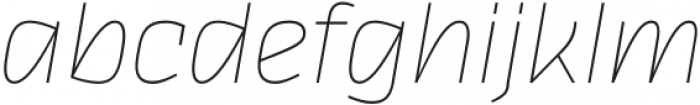 Thicker Thin Slanted otf (100) Font LOWERCASE