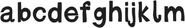 Thickfilled ttf (400) Font LOWERCASE