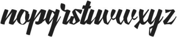 Thickmast Italic otf (400) Font LOWERCASE