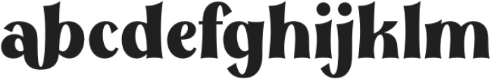 Thickset otf (400) Font LOWERCASE