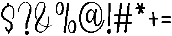 Thicky Regular otf (400) Font OTHER CHARS