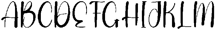 Thicky Regular otf (400) Font UPPERCASE