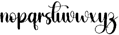 Thicky Regular otf (400) Font LOWERCASE
