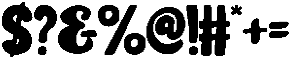 Thicky Stroke Regular otf (400) Font OTHER CHARS