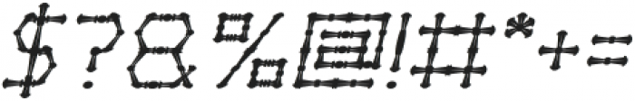 Thin Decorative Italic otf (100) Font OTHER CHARS