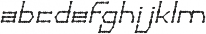 Thin Decorative Italic otf (100) Font LOWERCASE