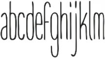 Thin ExtraCondensed otf (100) Font LOWERCASE