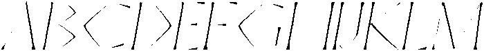 Thin Italic otf (100) Font UPPERCASE