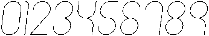 Thin Italic otf (100) Font OTHER CHARS