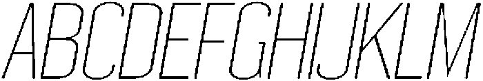 Thin Italic otf (100) Font UPPERCASE