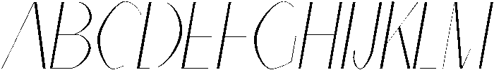 Thin-Italic otf (100) Font UPPERCASE