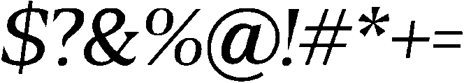 Thin Italic otf (100) Font OTHER CHARS