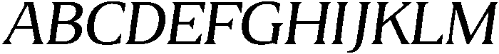 Thin Italic otf (100) Font UPPERCASE