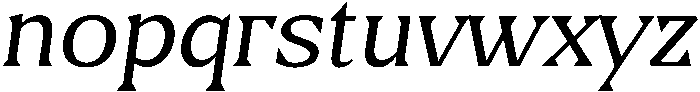 Thin Italic otf (100) Font LOWERCASE