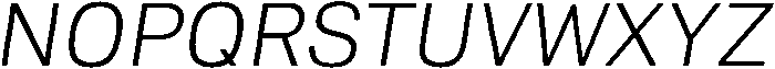 Thin Italic otf (100) Font UPPERCASE
