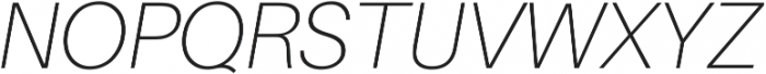 Thin Italic ttf (100) Font UPPERCASE