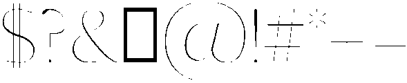 Thin otf (100) Font OTHER CHARS