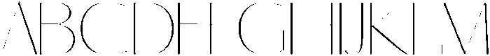Thin otf (100) Font UPPERCASE
