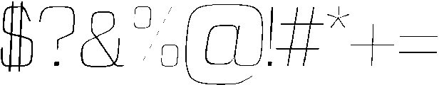 Thin otf (100) Font OTHER CHARS