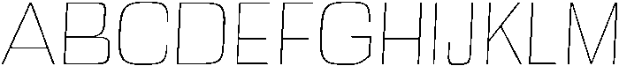 Thin otf (100) Font UPPERCASE