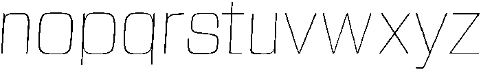 Thin otf (100) Font LOWERCASE