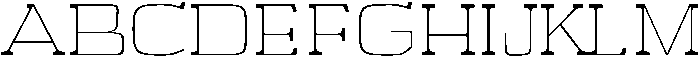 Thin otf (100) Font UPPERCASE