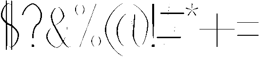 Thin otf (100) Font OTHER CHARS