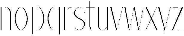 Thin otf (100) Font LOWERCASE